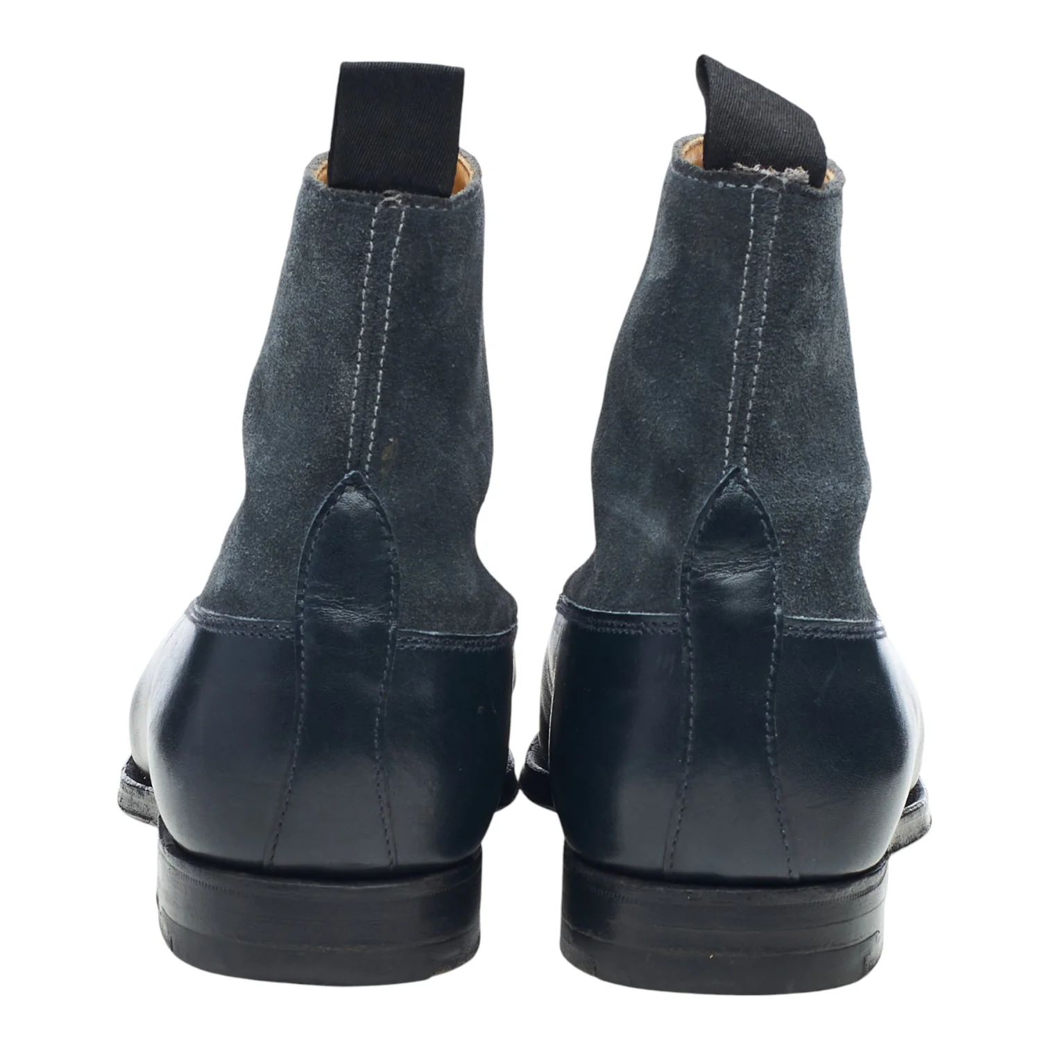 Women's 'Chatsworth' Navy Blue Leather Balmoral Boots UK 4 C - Image 4