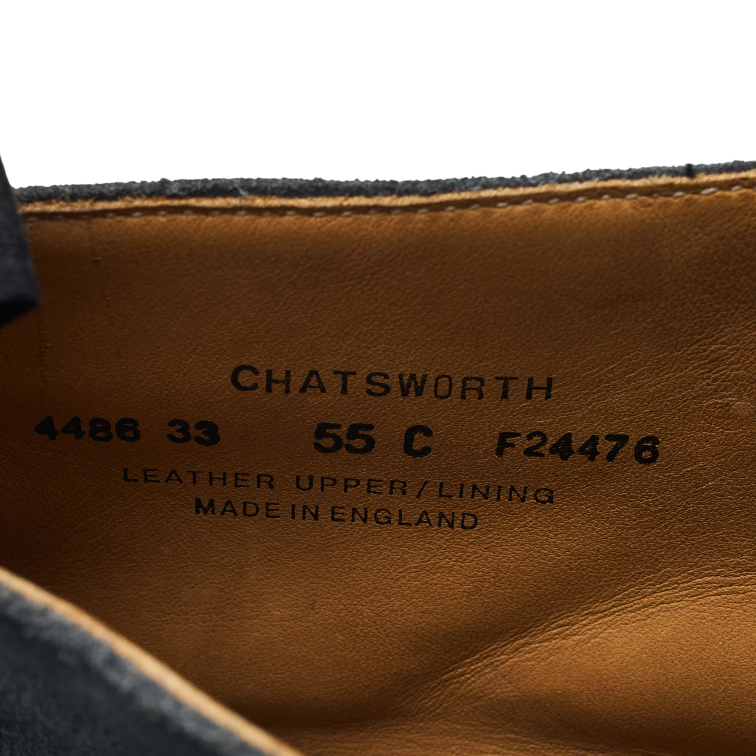 Women's 'Chatsworth' Navy Blue Leather Balmoral Boots UK 4 C - Image 7