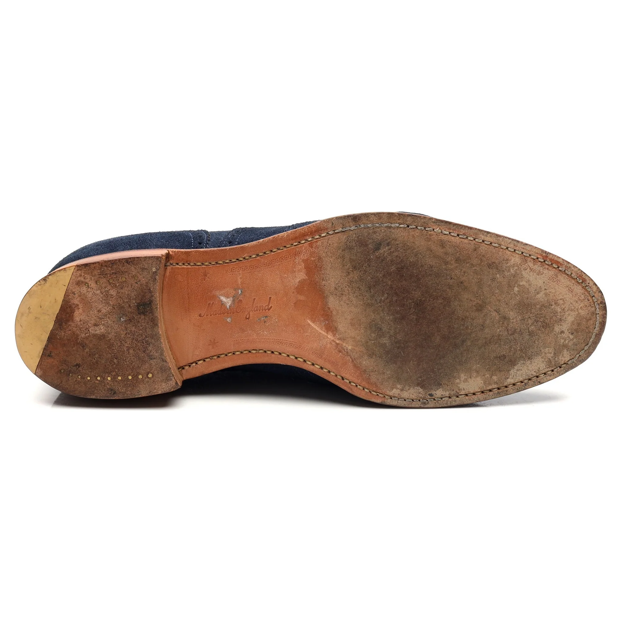 Women's 'Maisie' Blue Suede Brogues UK 7 D - Image 11
