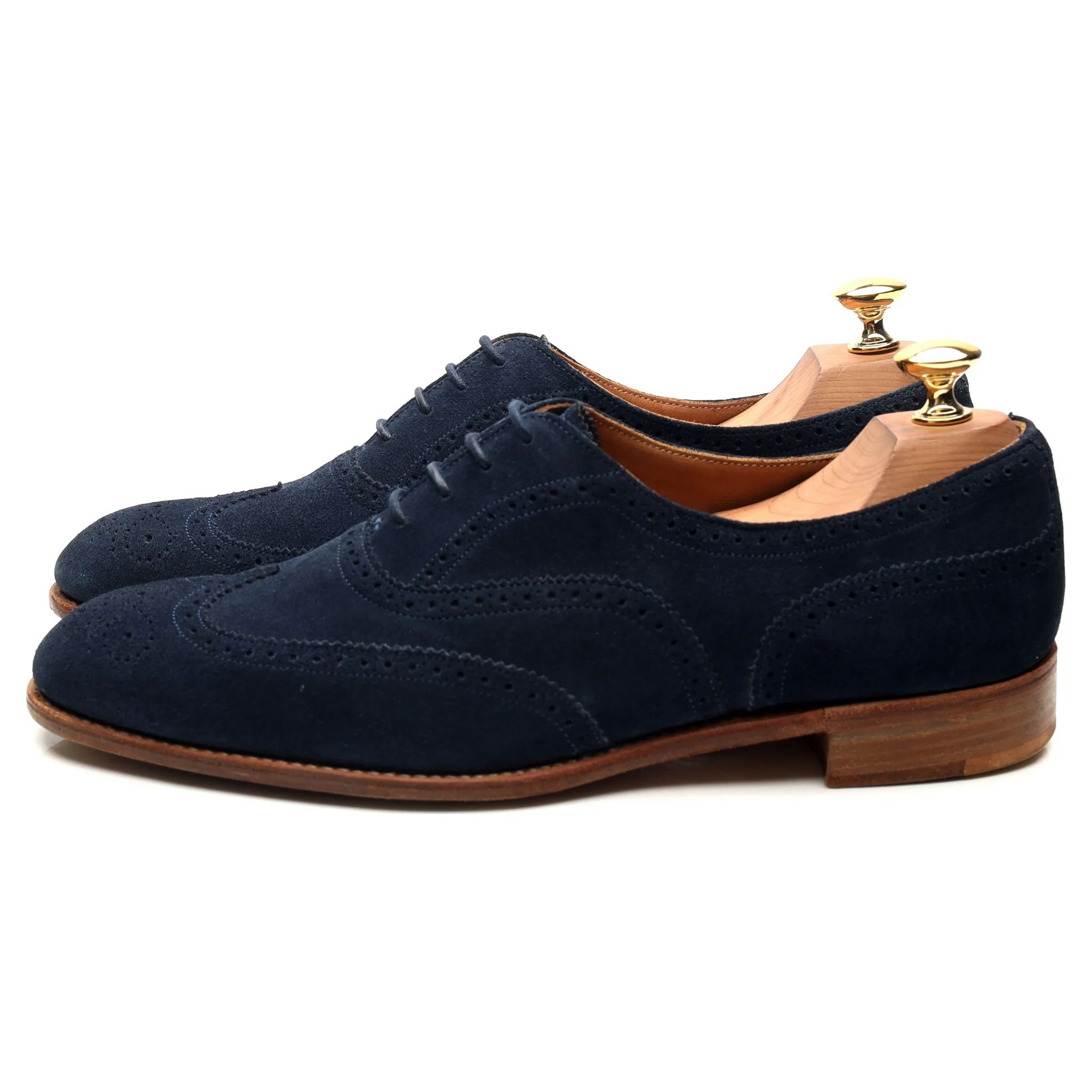 Women's 'Maisie' Blue Suede Brogues UK 7 D - Image 2