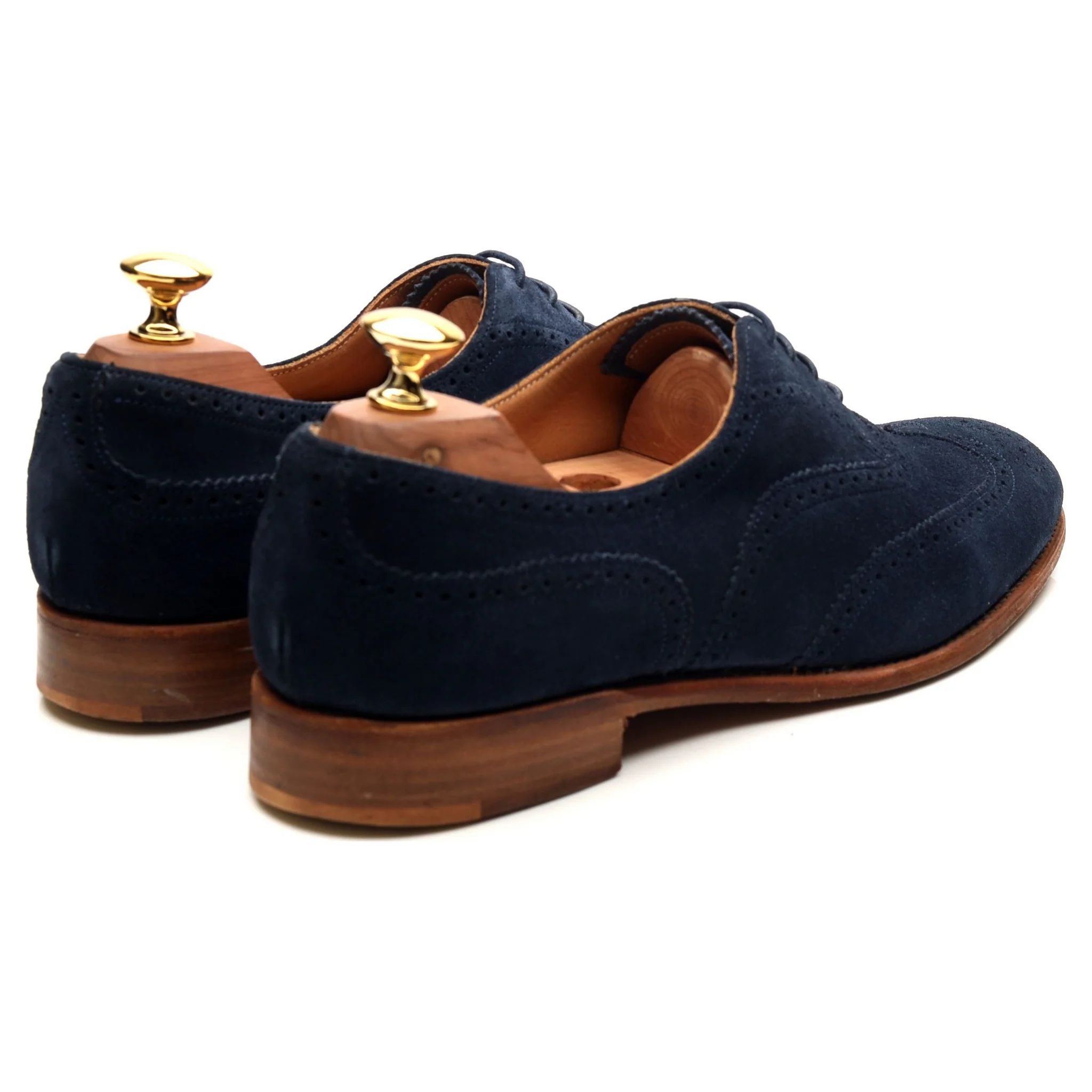 Women's 'Maisie' Blue Suede Brogues UK 7 D - Image 5