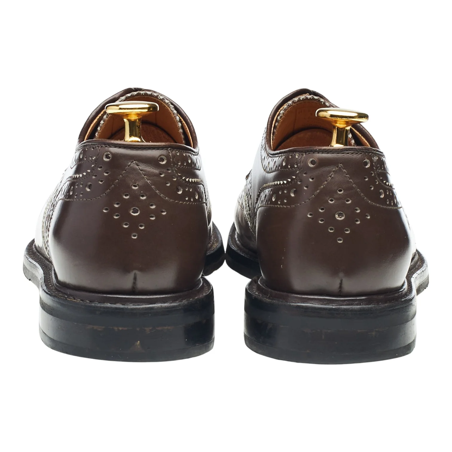Women's 'Cox' Brown / Silver Leather Derby Brogues UK 6.5 - Image 4