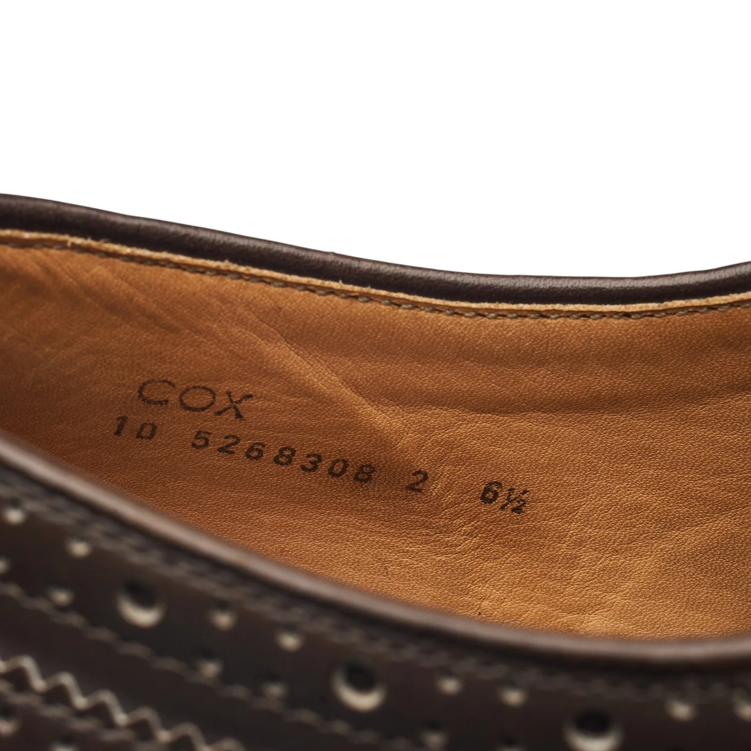 Women's 'Cox' Brown / Silver Leather Derby Brogues UK 6.5 - Image 7