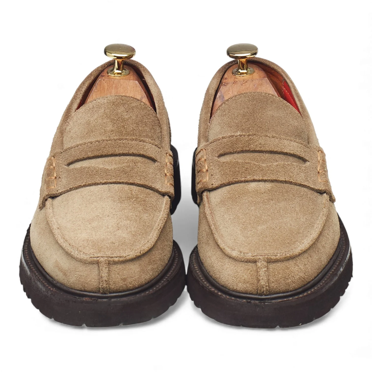 Women's 'Eva' Stone Suede Loafers UK 3.5 - Image 2