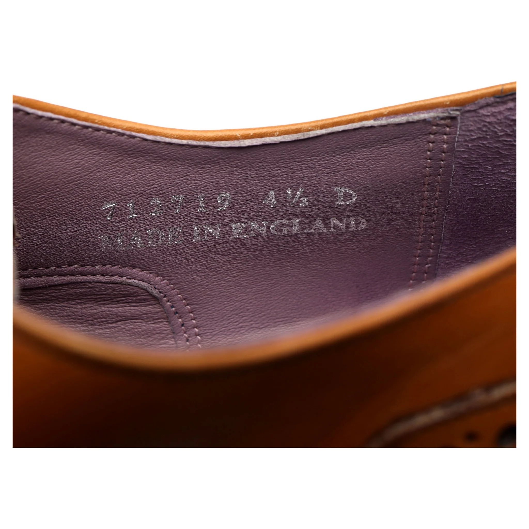 Women's 'Freya' Tan Brown Leather Oxford UK 4.5 D - Image 13