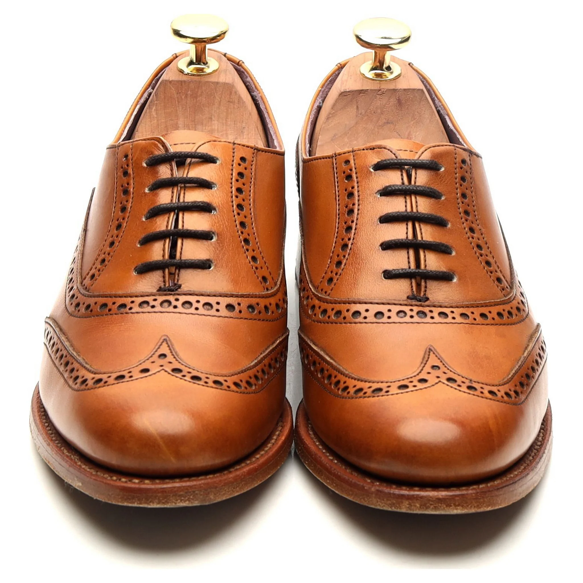 Women's 'Freya' Tan Brown Leather Oxford UK 4.5 D - Image 9