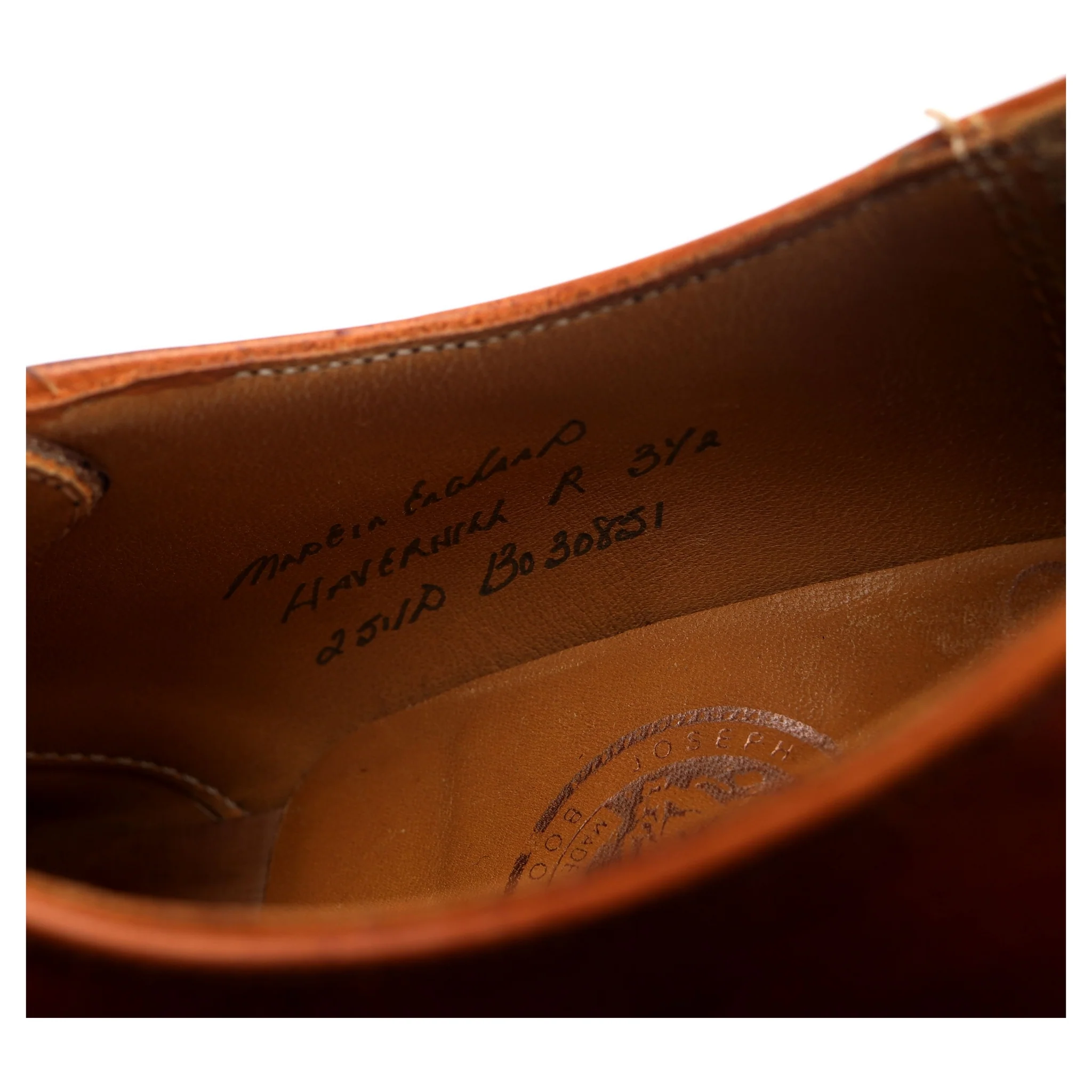 Women's 'Haverhill' Tan Brown Leather Derby UK 3.5 D - Image 7