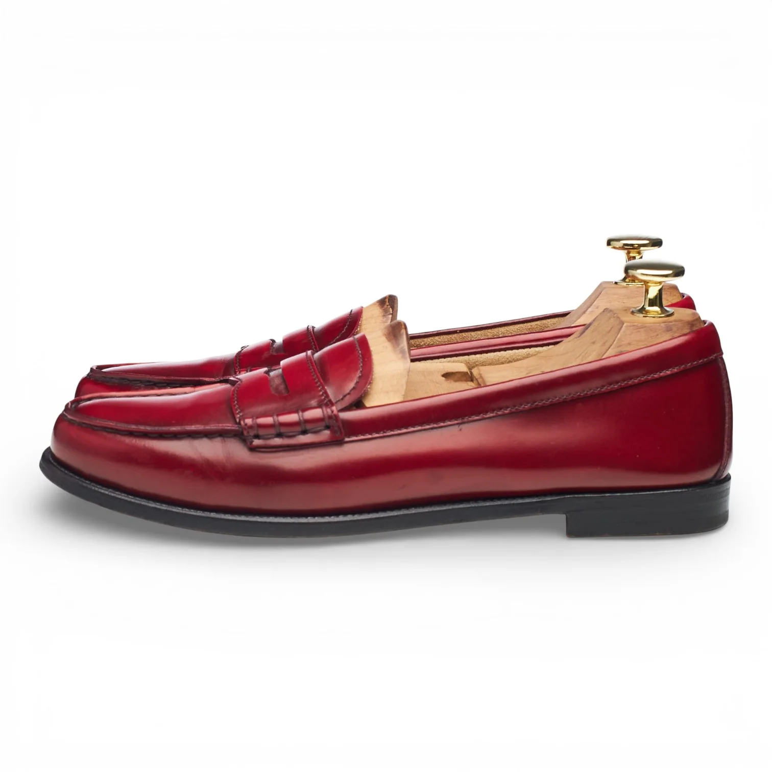 Women's 'Kara' Red Leather Loafers UK 3.5 EU 36.5 - Image 3