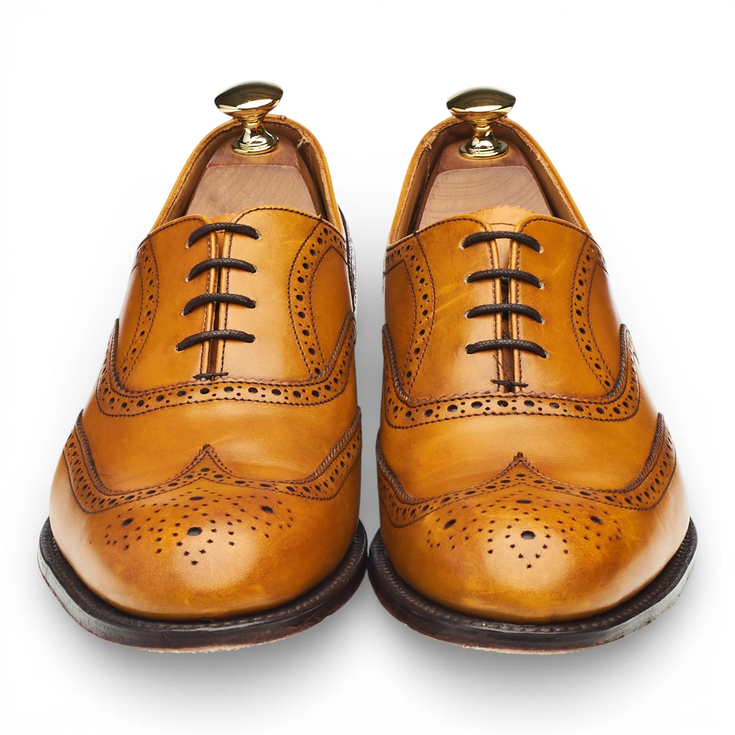 Women's 'Maisie' Tan Brown Leather Oxford Brogue UK 7.5 D - Image 2