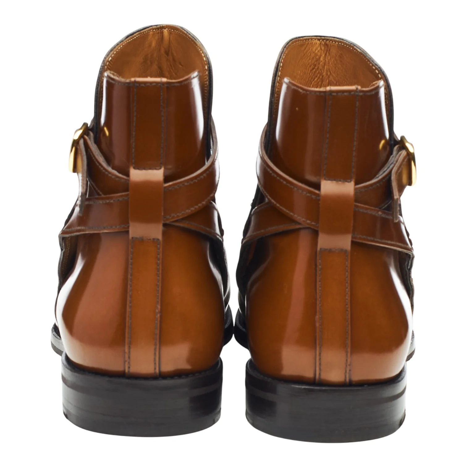 Women's 'Merthyr' Tan Brown Leather Jodhpur Boots UK 8 EU 41 - Image 4