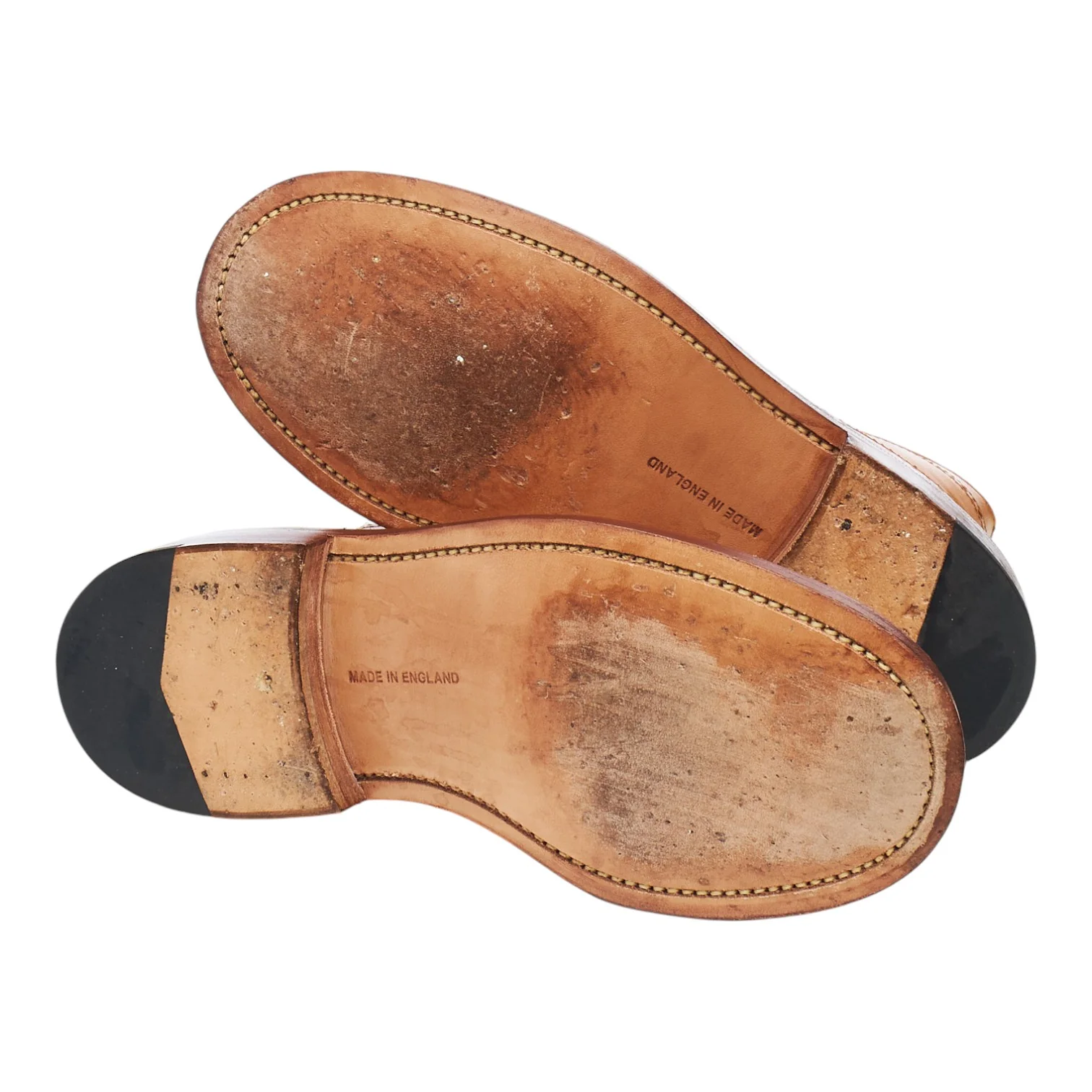 Women's 'Stephy' Tan Brown Leather Brogue Boots UK 3 - Image 5