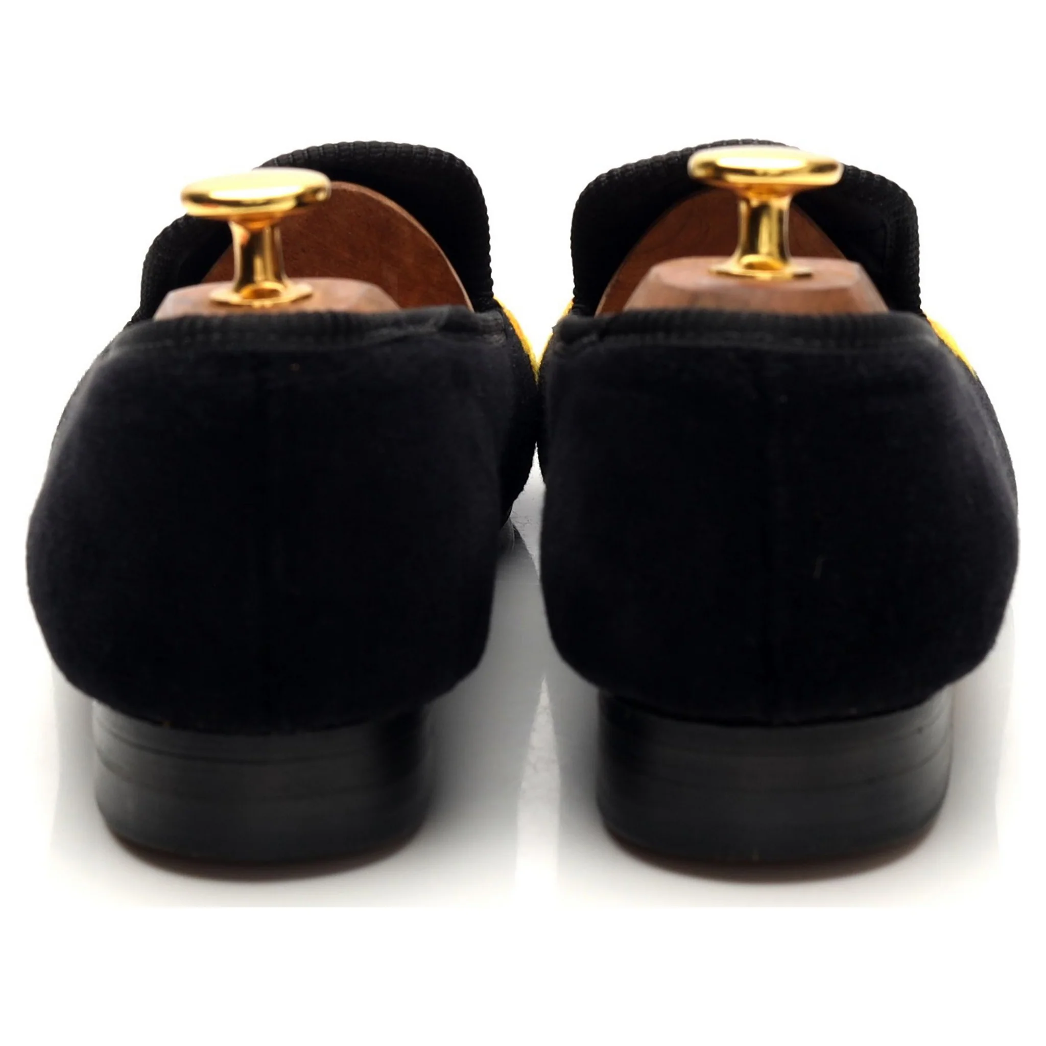 Women's 'Sunflower' Black Velvet Slippers UK 5 - Image 4
