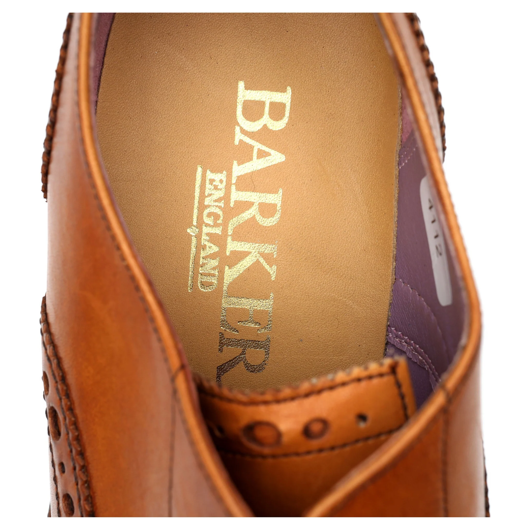 Women's Tan Brown Leather Oxford Brogues UK 6 F - Image 12