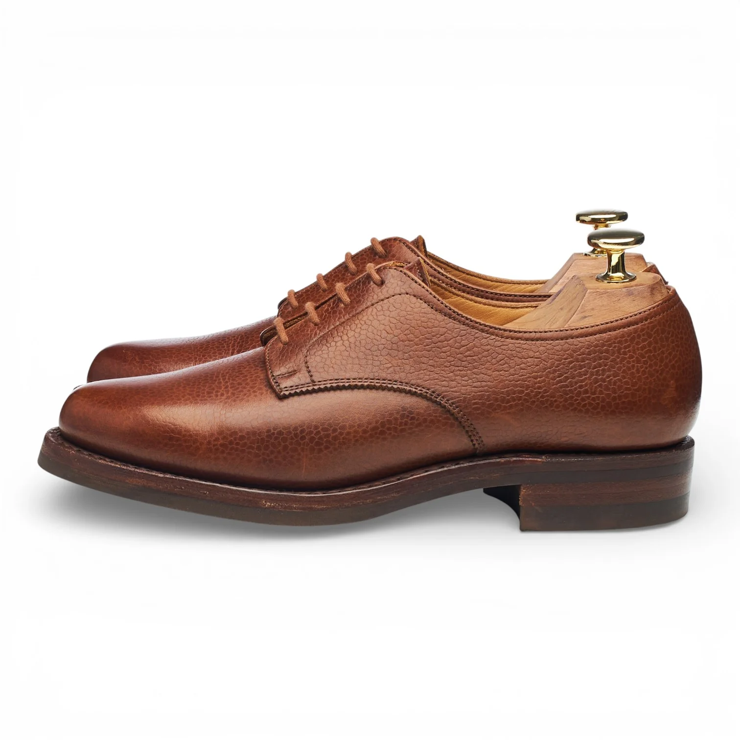 Women's 'Yarmouth' Tan Brown Leather Derby UK 4.5 C - Image 3