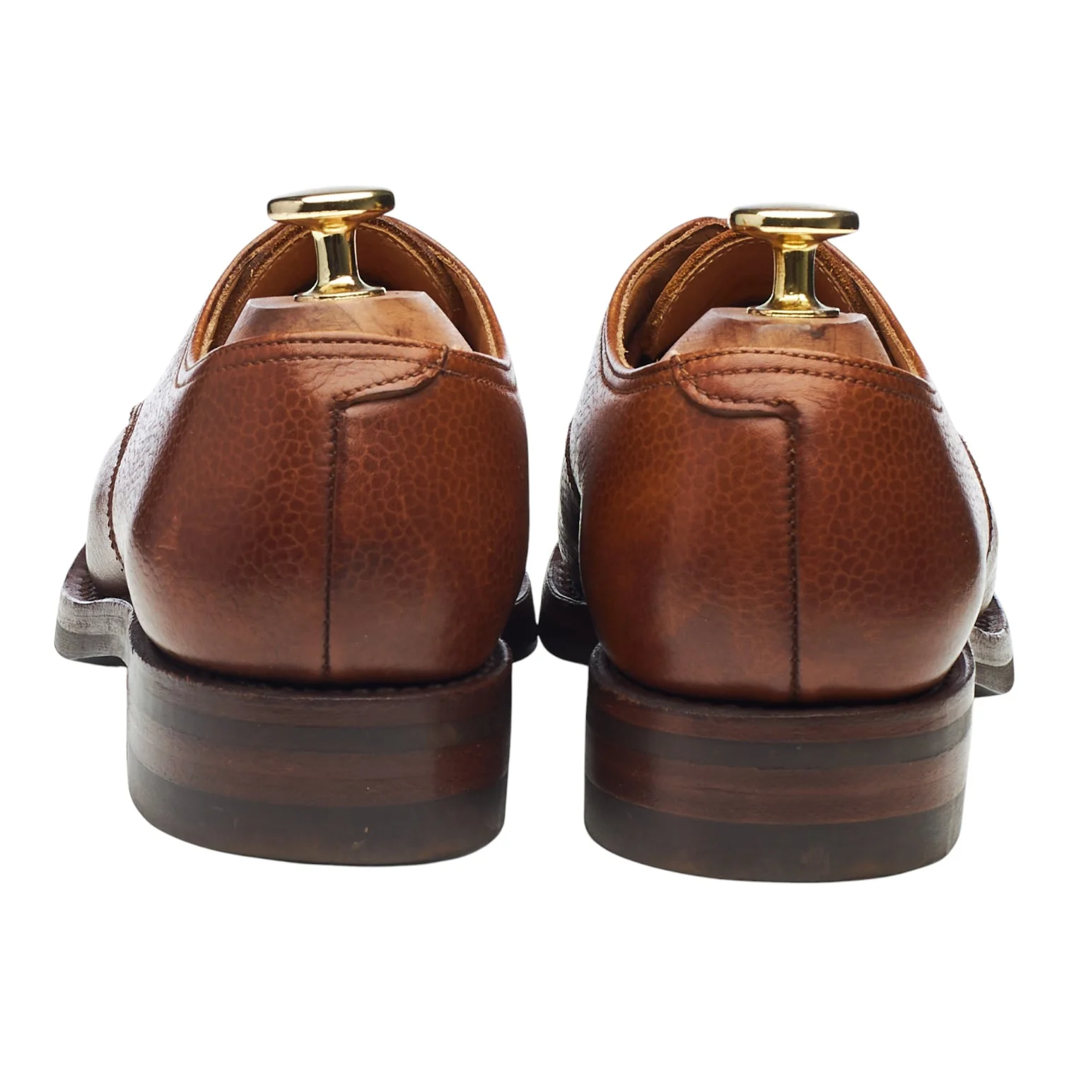Women's 'Yarmouth' Tan Brown Leather Derby UK 4.5 C - Image 4