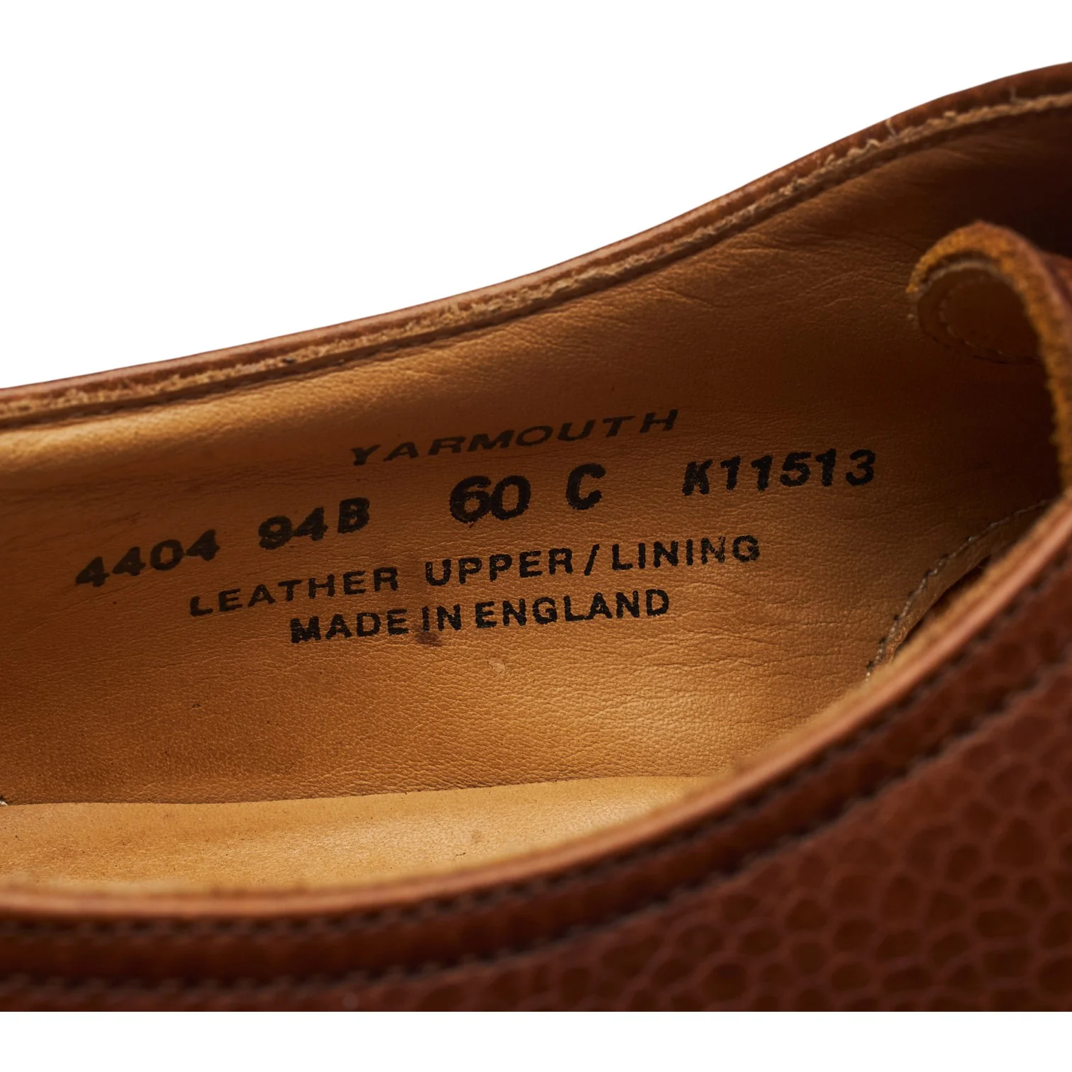 Women's 'Yarmouth' Tan Brown Leather Derby UK 4.5 C - Image 7