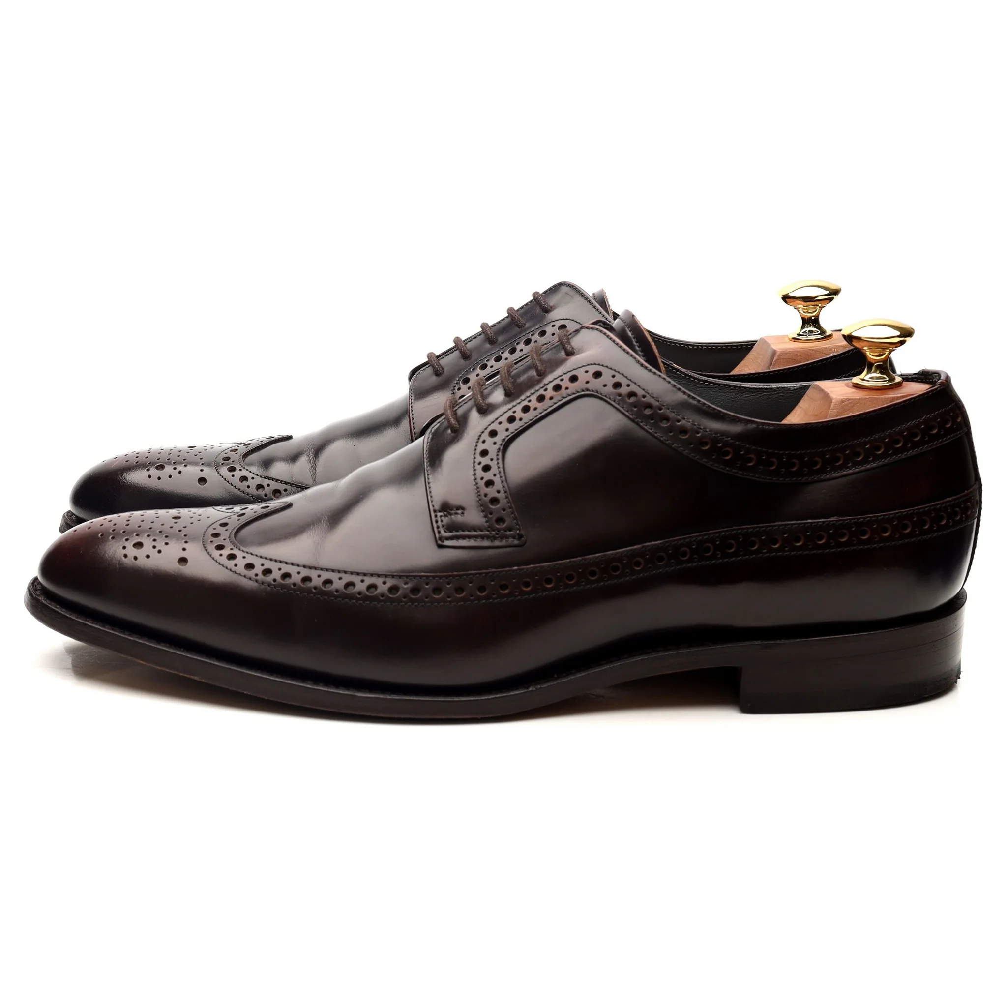 'Woodbridge' Dark Brown Leather Derby Brogues UK 9.5 G - Image 2