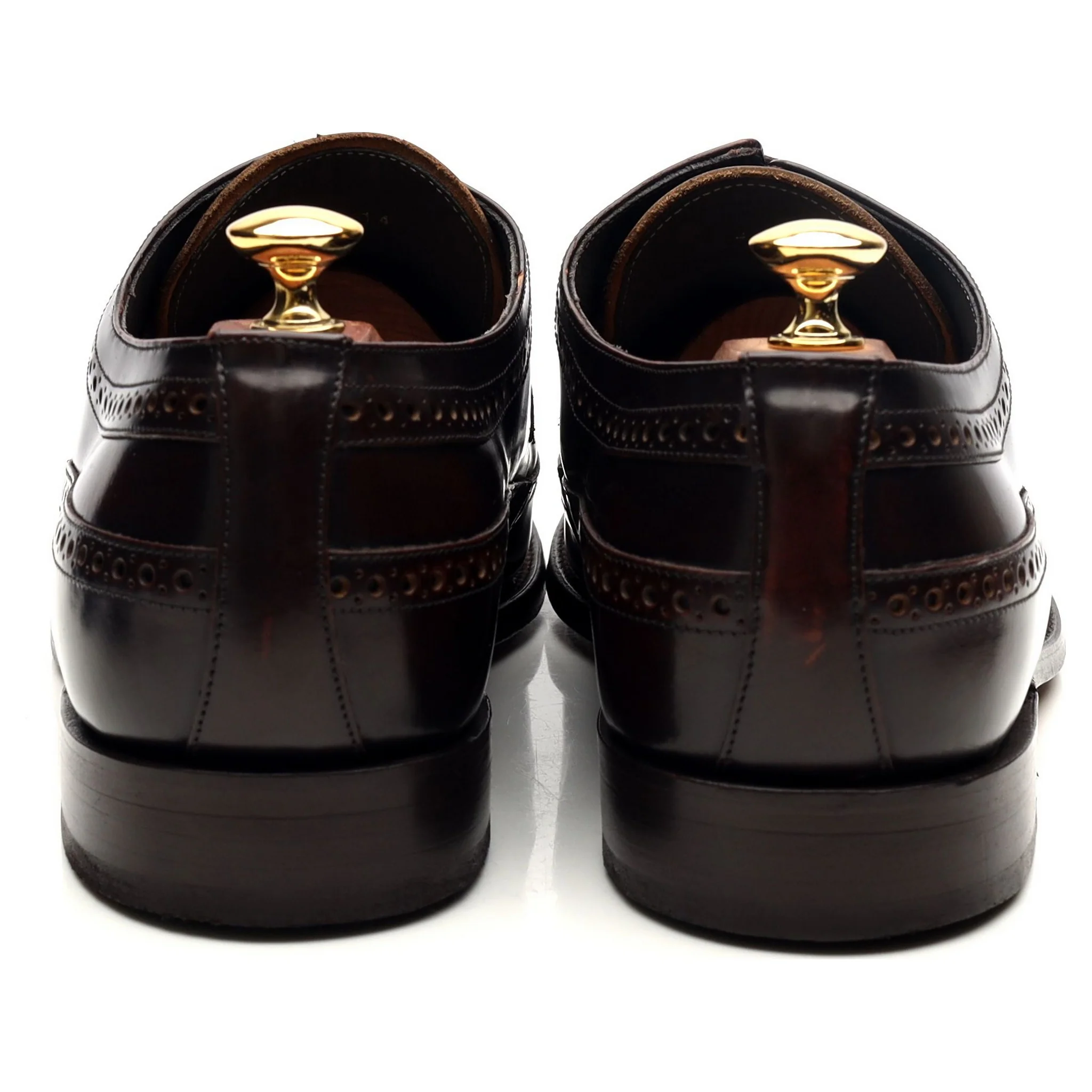 'Woodbridge' Dark Brown Leather Derby Brogues UK 9.5 G - Image 4