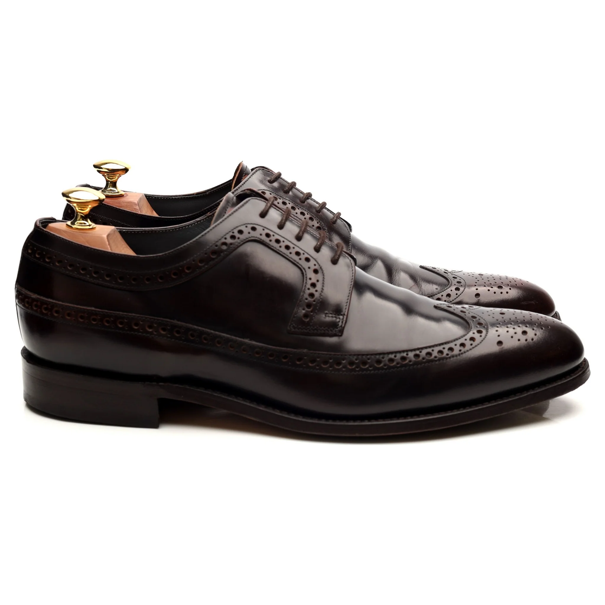 'Woodbridge' Dark Brown Leather Derby Brogues UK 9.5 G - Image 6