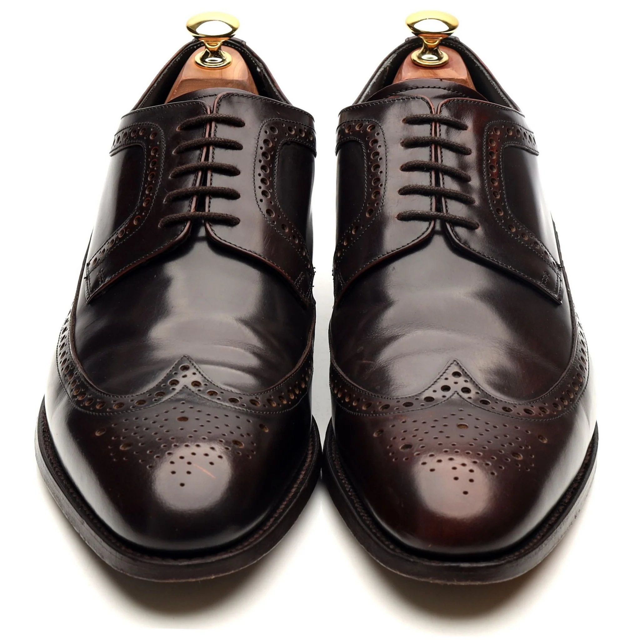 'Woodbridge' Dark Brown Leather Derby Brogues UK 9.5 G - Image 9