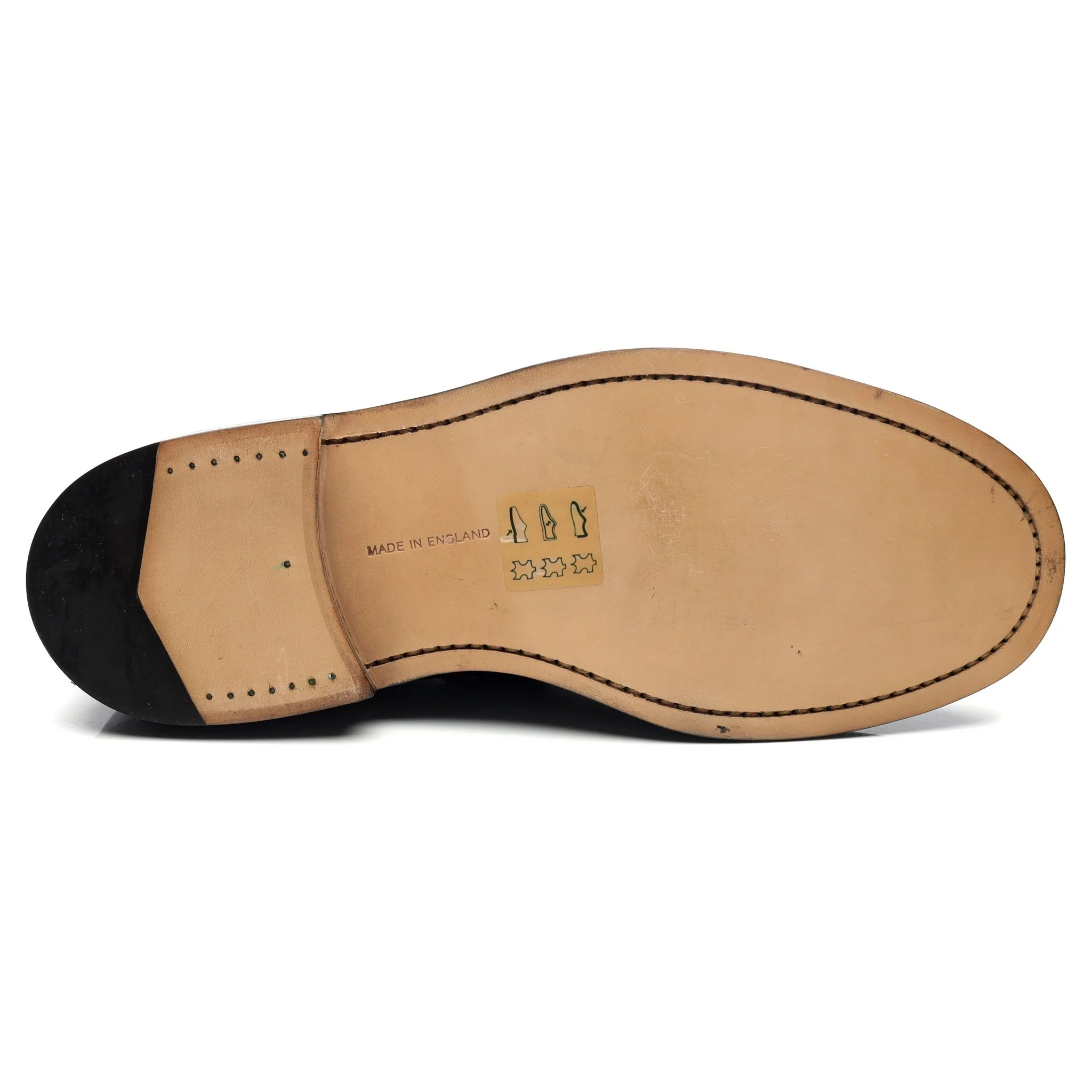 'Woodstock' Black Leather Derby UK 10 - Image 11