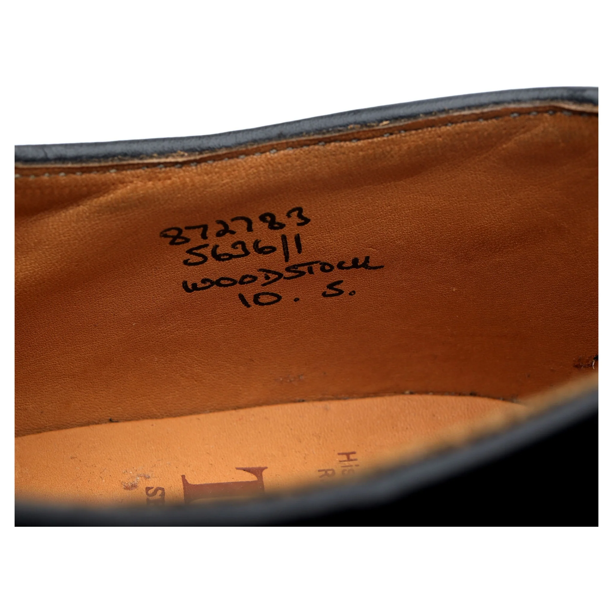 'Woodstock' Black Leather Derby UK 10 - Image 13