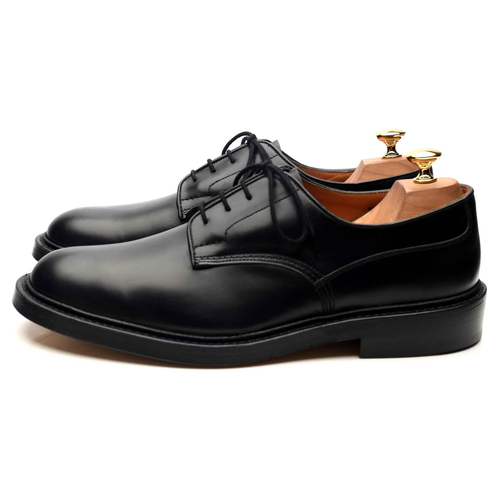'Woodstock' Black Leather Derby UK 10 - Image 2