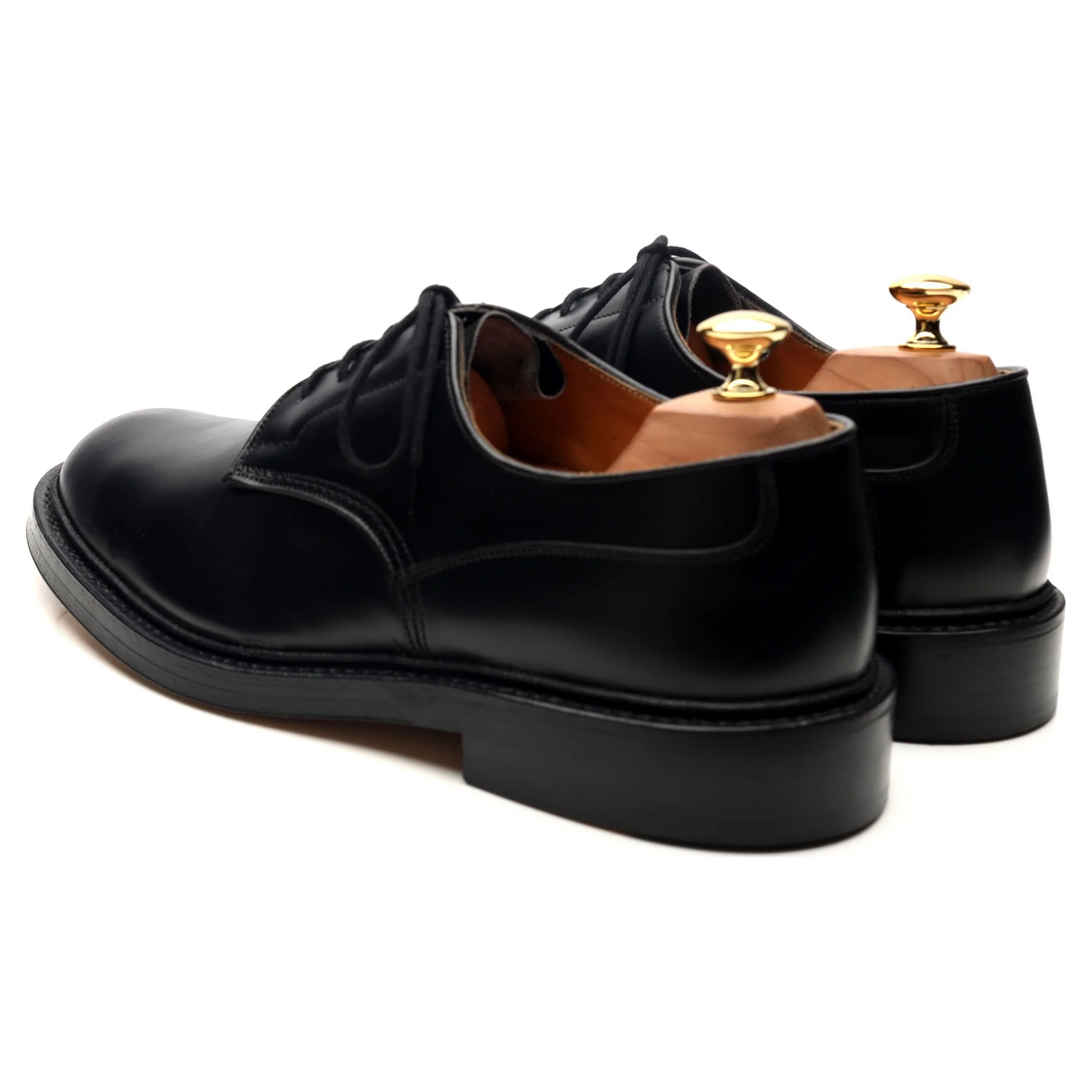 'Woodstock' Black Leather Derby UK 10 - Image 3