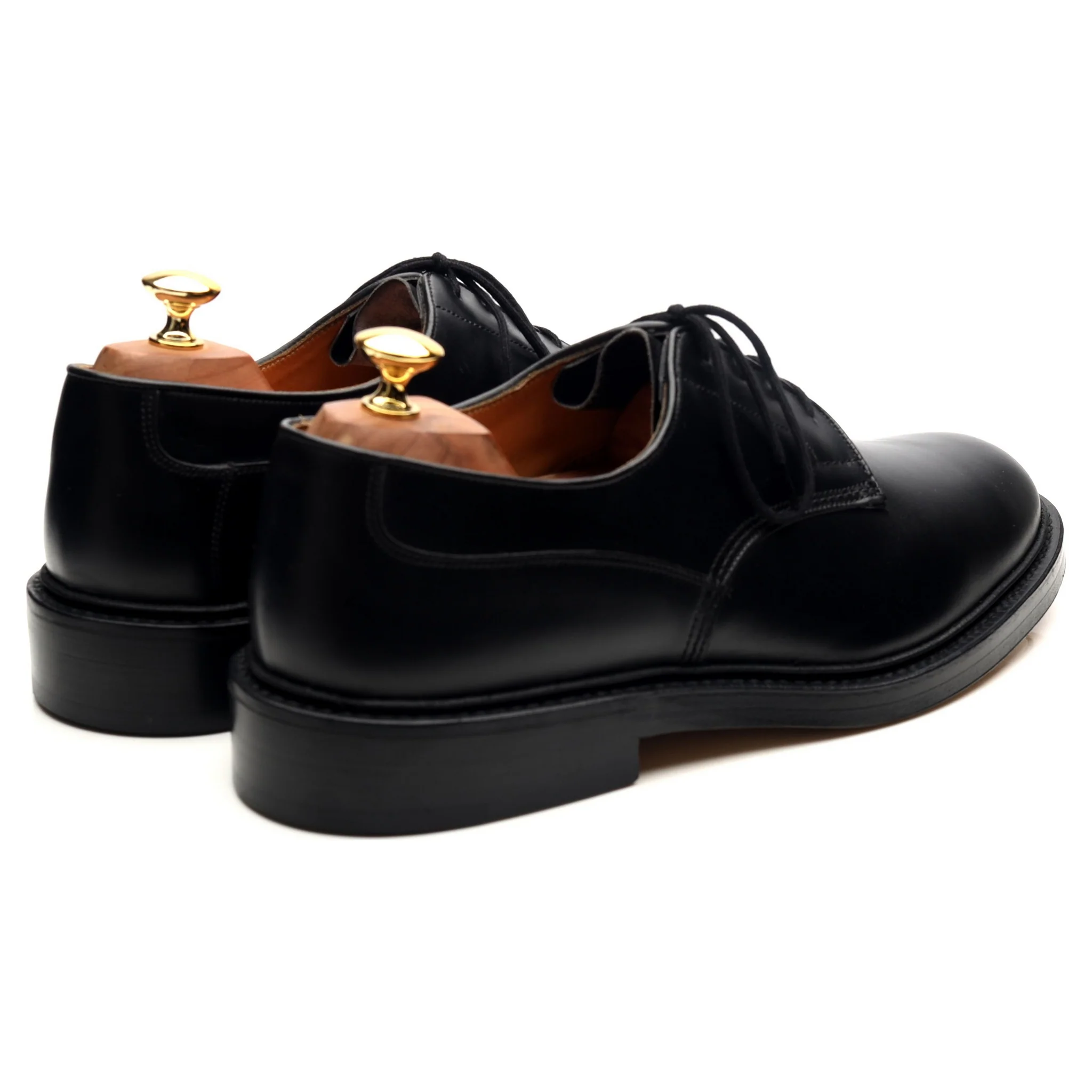 'Woodstock' Black Leather Derby UK 10 - Image 5