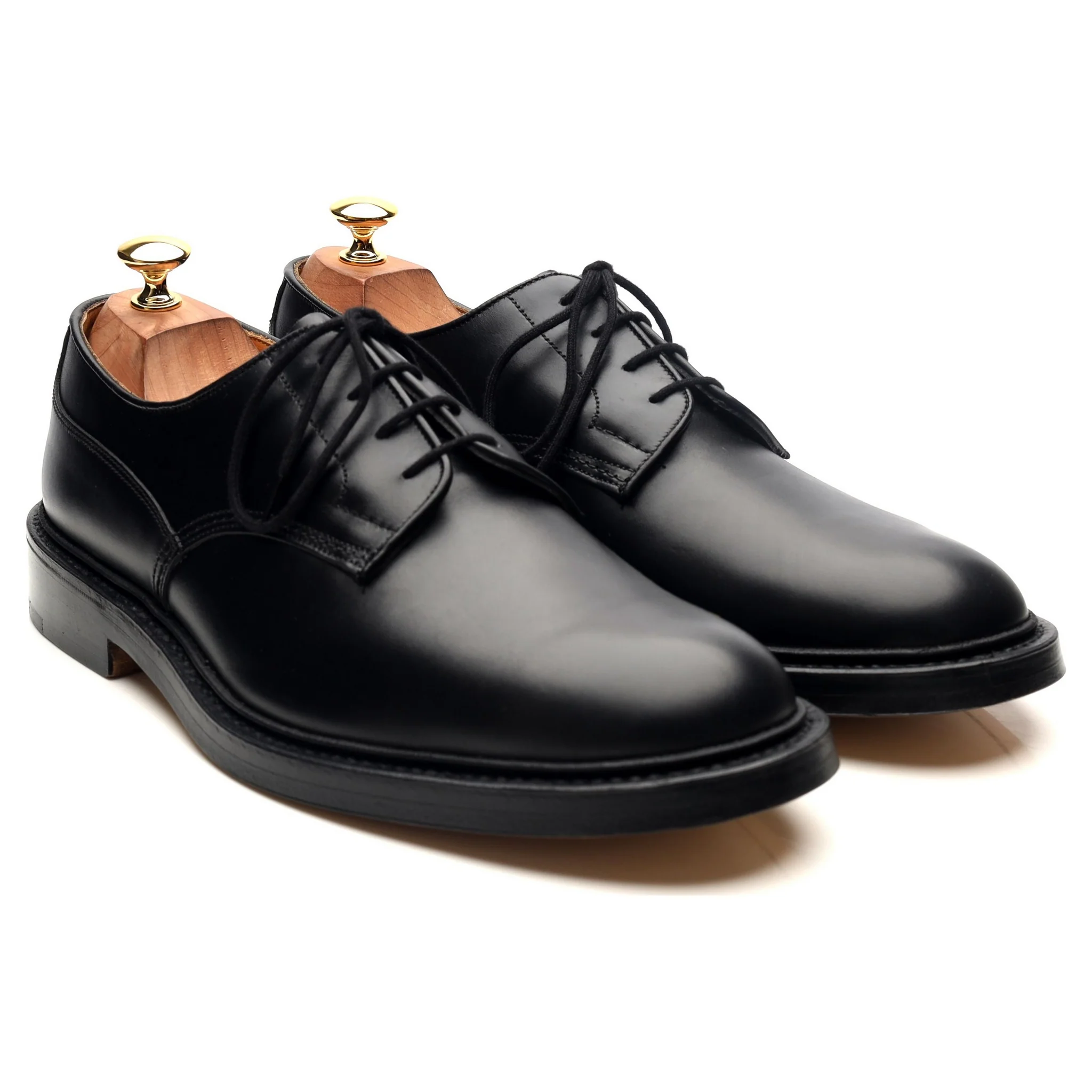 'Woodstock' Black Leather Derby UK 10 - Image 7