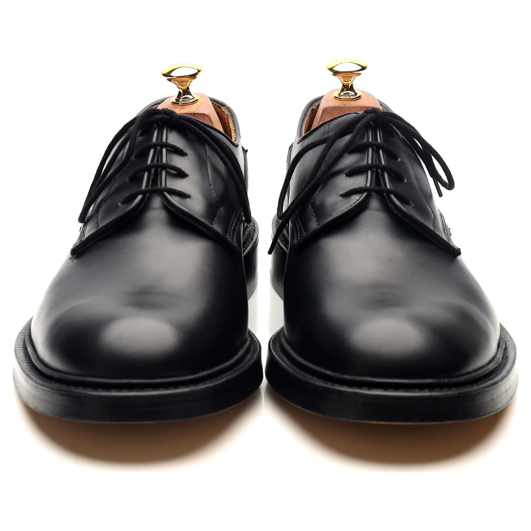 'Woodstock' Black Leather Derby UK 10 - Image 8