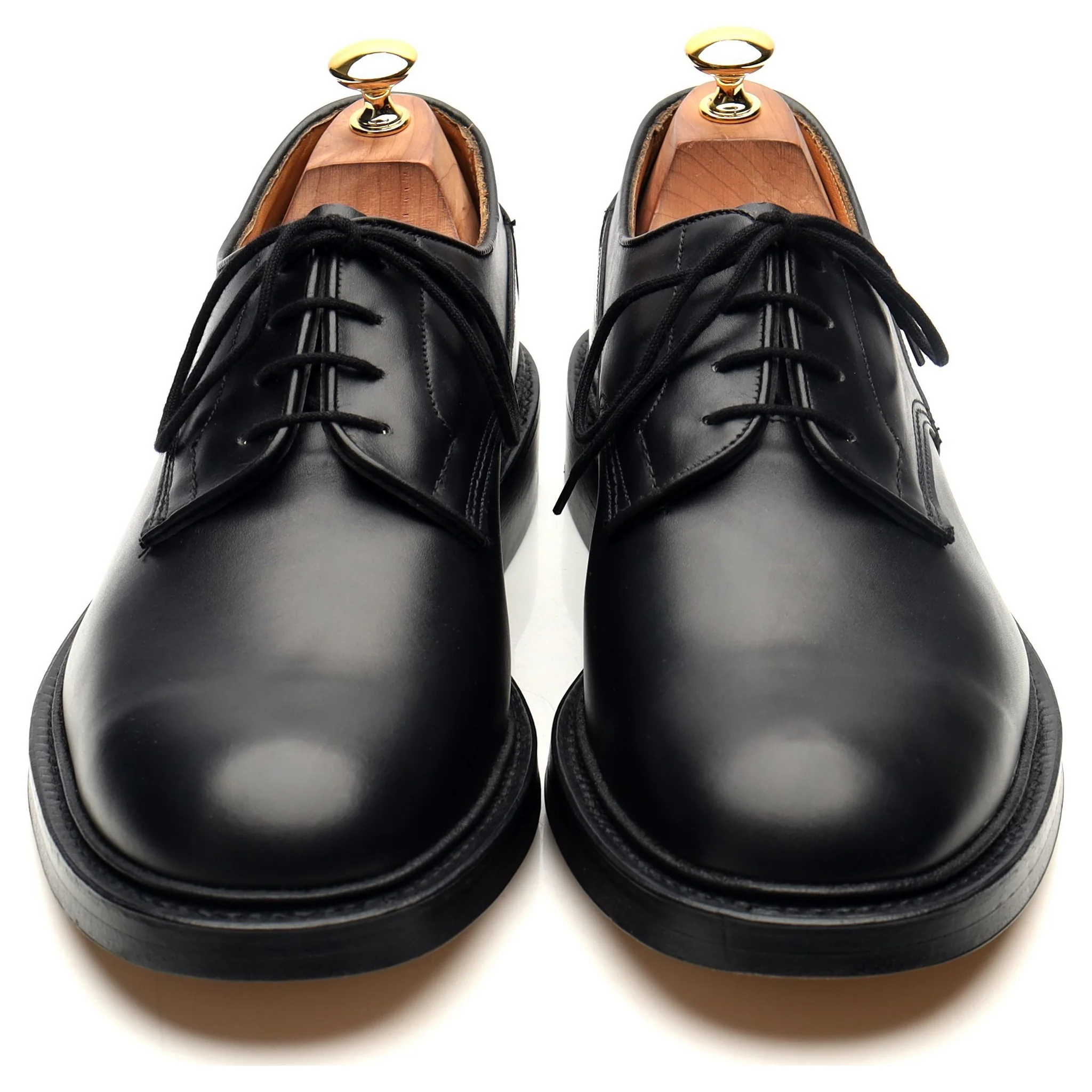 'Woodstock' Black Leather Derby UK 10 - Image 9
