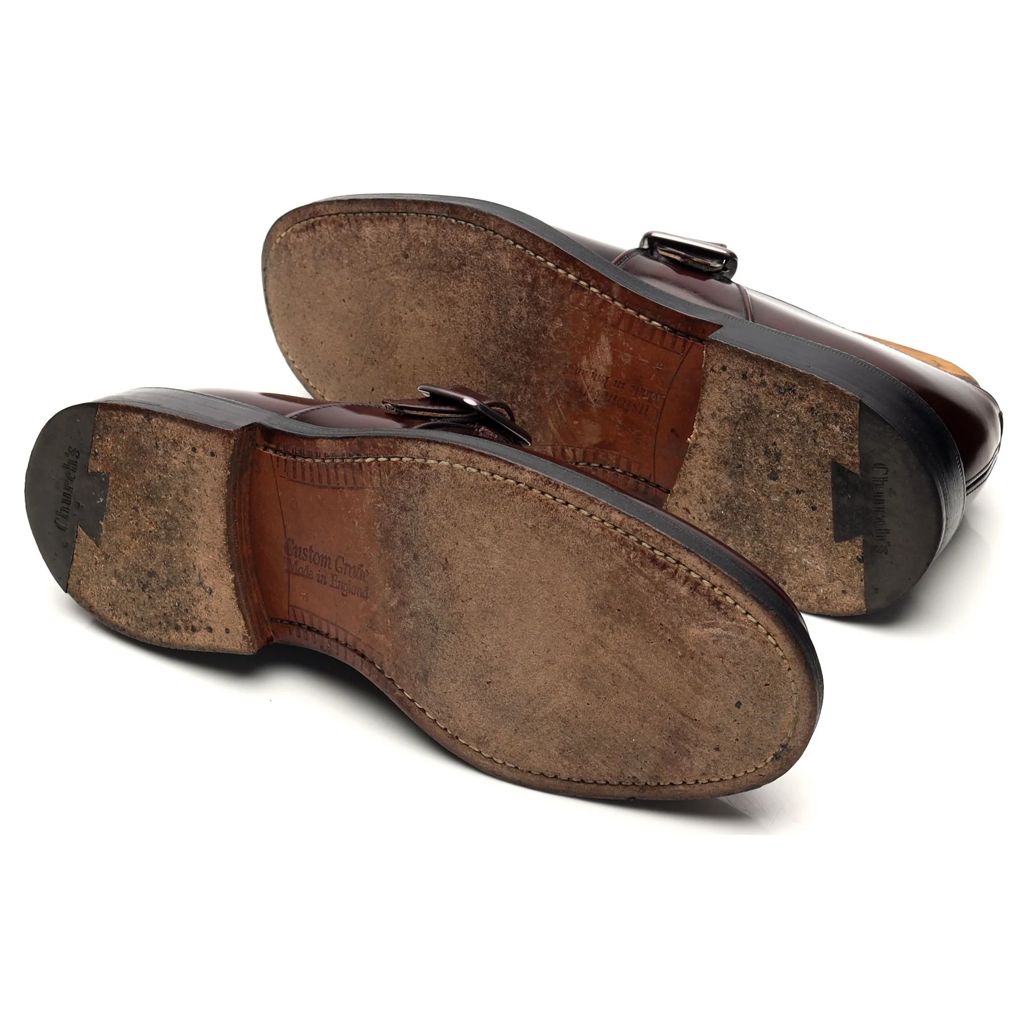'Wrexham' Burgundy Leather Monk Strap UK 6 F - Image 5