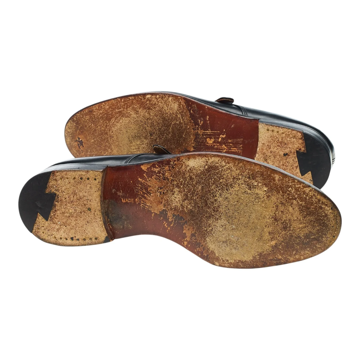 'York' Black Leather Single Monk Strap UK 8.5 - Image 5