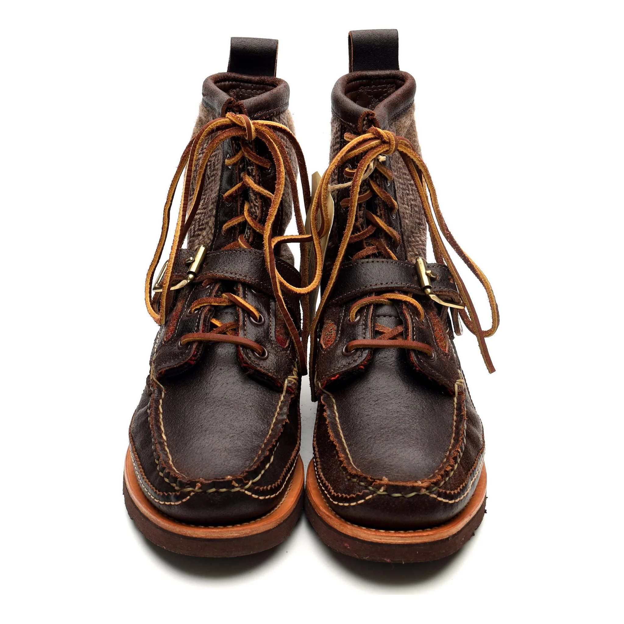 Maine Guide Dark Brown Leather Boots UK 7 US 8 - Image 9